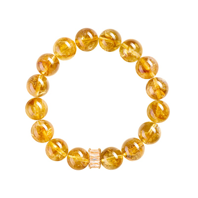 【招财黄塔晶】女友毕业礼物手串