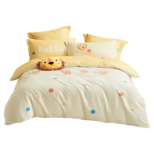 罗莱儿童A类纯棉被套全棉被罩单人幼儿园学生宿舍床品150x200x230