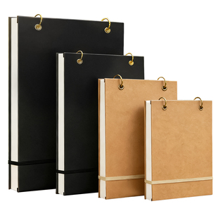 元浩A5素描绘画本加厚便携手绘本8K空白本画画本子儿童小学生随身绘画本涂鸦图画本16K丙烯马克笔彩铅翻翻乐