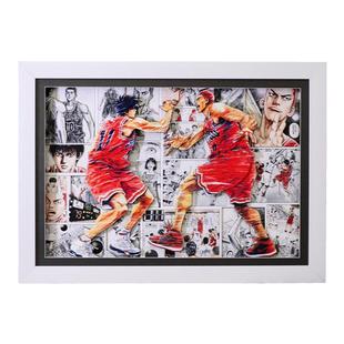 灌篮高手世纪击掌立体画3D动漫装饰挂画手办模型男女朋友生日礼物