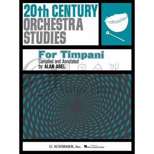 20世纪管弦乐队练习曲集 定音鼓独奏 Schirmer希尔默原版乐谱书 20th Century Orchestra Studies for Timpani HL50331360