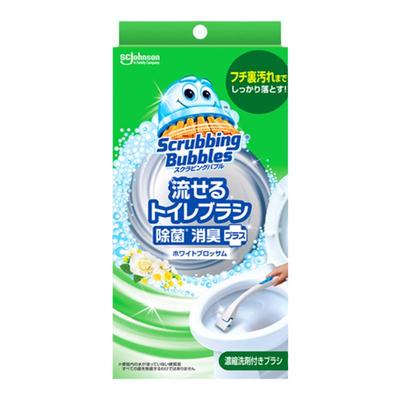 日本庄臣一次性马桶刷清洁可溶解