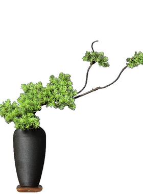 仿真迎客松室内花瓶套装禅意插花