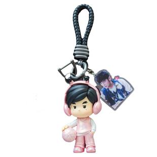 周杰伦十二星座钥匙扣 周同学背包挂件正版卡通 汽车周边创意礼品