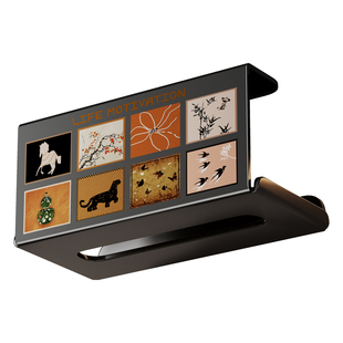 倒挂纸巾盒厨房壁挂式抽纸盒卫生间柜下擦手纸厕纸盒洗脸巾收纳盒