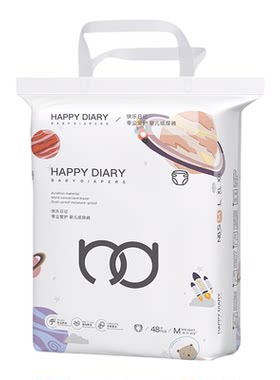 快乐日记男女通用纸尿裤超薄透气