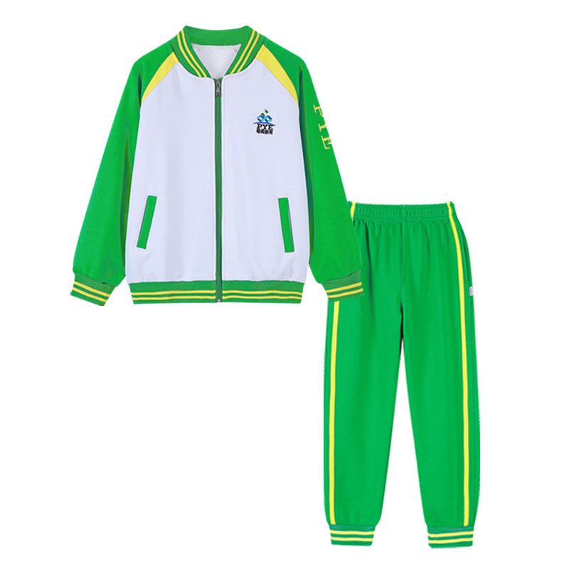 广州番禺区小学生校服春夏装套装外套长袖上衣校服裤班服夏秋季