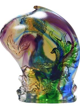 摆件客厅琉璃装饰品创意官上加官