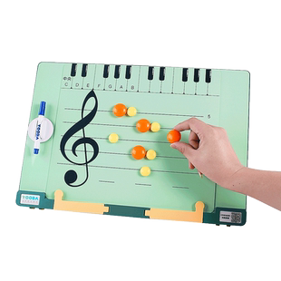 YOOBA佑爸识谱板钢琴五线谱教具识谱神器认谱学习卡可擦写乐谱板