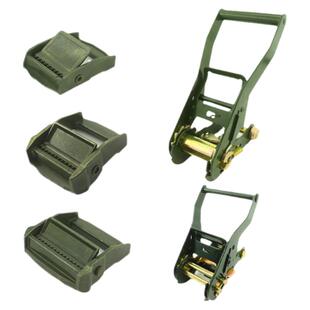 2寸军绿色收紧器车用锁紧器压扣拉紧器金属配件紧固架子1寸/1.5寸