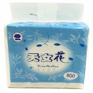 10包天女花平板方块修车卫生纸