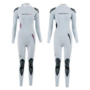BESTDIVE潜好 圣托里尼自由潜水白色湿衣女2mm水肺潜水服男3mm