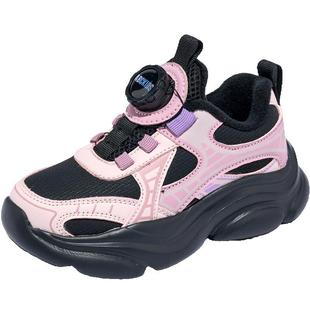 Abckids童鞋冬季款加绒保暖男女童软底百搭运动鞋户外防寒跑步鞋