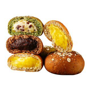 康泉全麦无糖欧包10个共450g