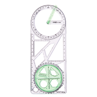 中小学生多功能尺子函数几何绘图高中数学图形抛物线直尺量角器初中格尺画图手抄报画圆模板制图直角椭圆角度