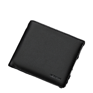 稻草人正品真皮钱包男士2023新款羊皮时尚轻奢年轻人横款钱夹高档