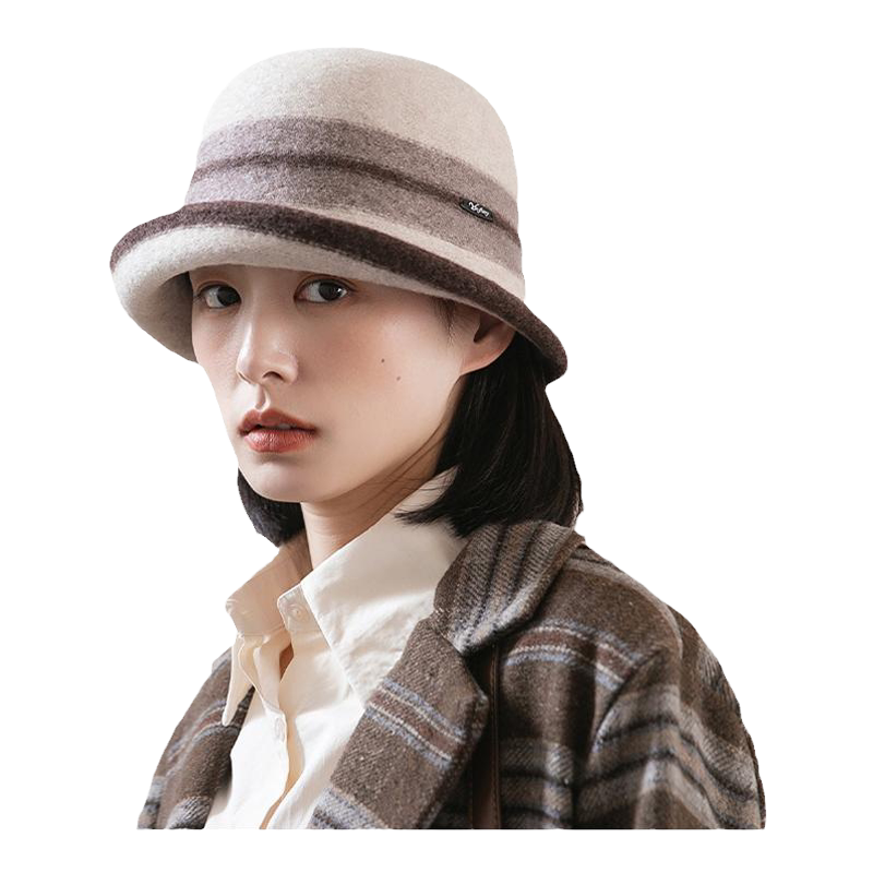 MauroPoli渔夫帽休闲女秋冬