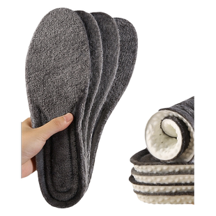 羊羔绒保暖鞋垫女冬加绒加厚不掉毛男暖足防寒踩屎感软底舒适冬季
