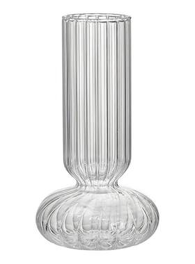 优选欧式轻奢简约台式小花瓶客厅插花餐桌网红鲜花迷你玻璃花瓶摆
