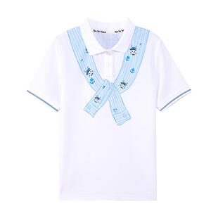 左西童装女童polo衫短袖T恤儿童夏装2026新款女大童超好看学院风T