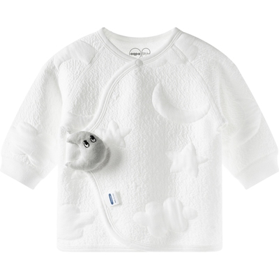 aqpa半背衣初生婴儿绑带上衣秋冬季夹丝夹棉保暖新生儿半背和尚服