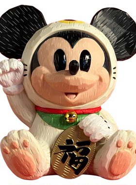 迪士尼招财猫米奇手办