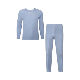 爱慕先生本命年保暖内衣男士红品莫代尔薄款净痕抗菌秋衣秋裤套装