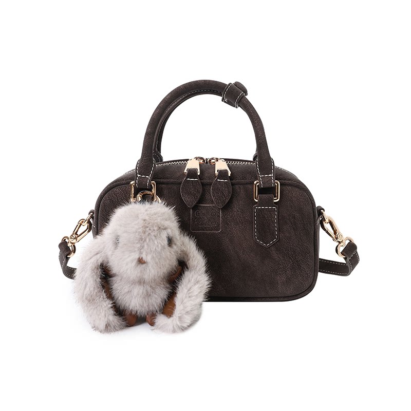 南风Chio2nd 戴克榛语枕头包包女秋冬做旧波士顿包手提单肩斜挎包