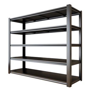 家用钢制置物架多层货架洞洞板落地多功能阳台快递架子角钢收纳架