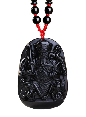 【已过香香】天然黑曜石吊坠挂件