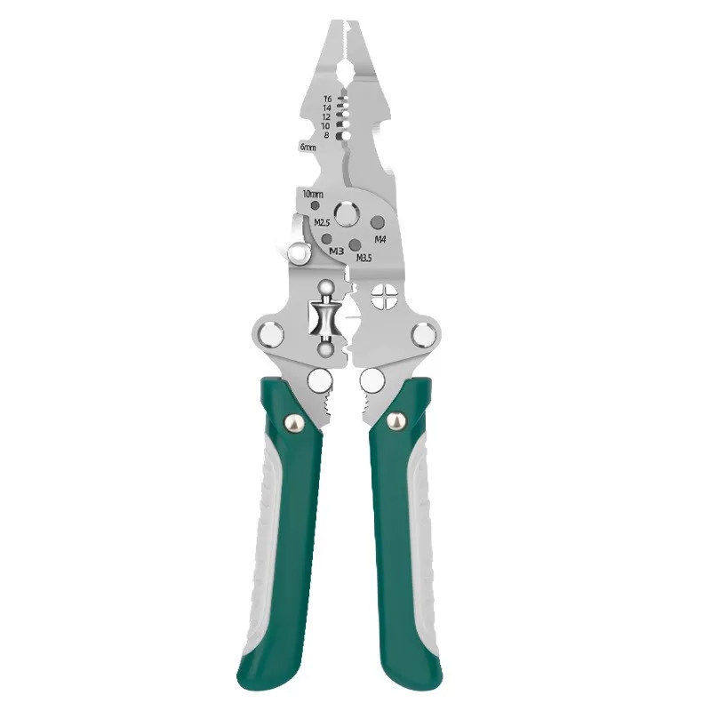 升级工业级26合一多功能剥线钳可折叠电工专用工具压线分线绕线钳