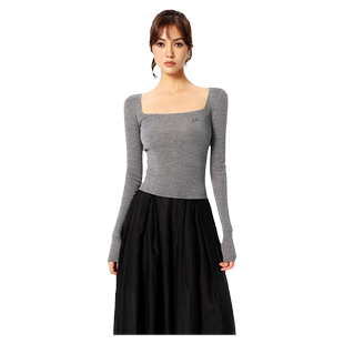 【林允同款】龙脸DRAGONFACE 100%绵羊毛可外穿修身打底衫