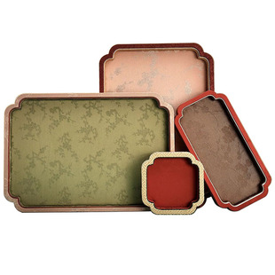 珠宝展示盘手串收纳盒拍照高级感饰品首饰托盘中式翡翠文玩看货盘