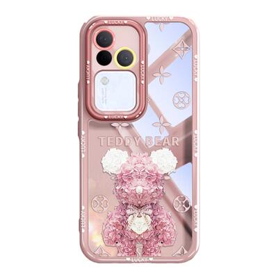 轻奢高级感花瓣暴力熊透明硅胶壳