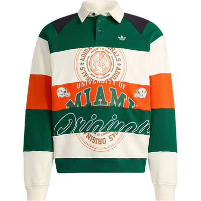 Adidas/阿迪达斯正品三叶草女士运动宽松拼接翻领套头卫衣KF2329