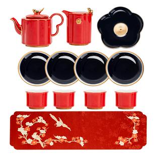 故宫 喜上眉梢事如意茶具套装 12件套 故宫官方旗舰店