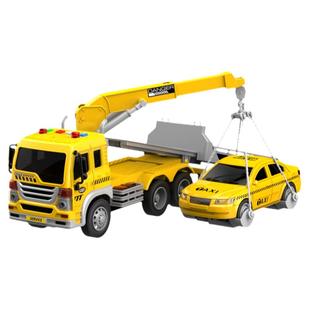 畹町仿真清障车会讲故事双层道路救援拖车小汽车儿童益智早教玩具