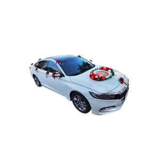 主婚车装饰车头花结婚礼车仿真花布置套装迎亲接亲婚车拉花彩带