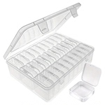 大容量PP材质透明收纳盒饰品米珠配件收纳盒美甲首饰DIY手工收纳