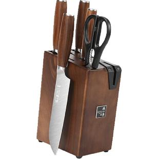 张小泉菜刀套装家用淳锐不锈钢刀具六件套切片斩骨水果全套刀具