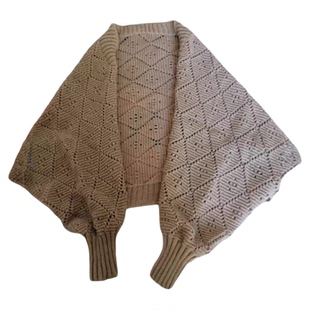 春秋季配旗袍披肩女外搭配裙子斗篷宽松红色开衫保暖围巾披肩两用