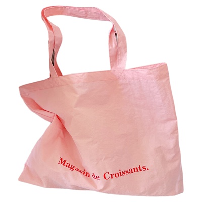 马卡龙色系大容量帆布托特包