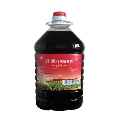 丹凤传统甜红葡萄酒10斤装大桶