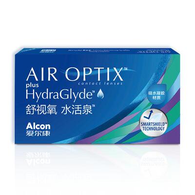 爱尔康视康水活泉隐形眼镜月抛3片装水润透氧硅水凝胶官网正品