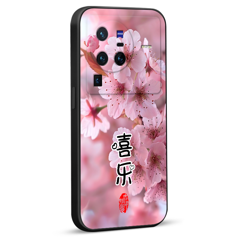 luckrider适用于vivox80pro外套花好月圆v2185a新款国风viv0x80pr0防摔手机壳x80por软硅胶voivx8opro网红x80