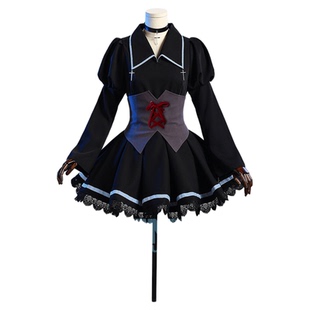 豪漫 守护甜心cos 月咏歌呗cos服 黑色连衣裙制服抗皱面料
