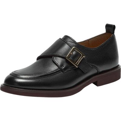 Bata乐福鞋女2025秋商场新款复古英伦牛皮通勤百搭一脚蹬ATA16CM5