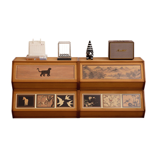 收纳箱家用前开式翻盖儿童玩具零食收纳筐衣柜收纳柜整理箱子储物