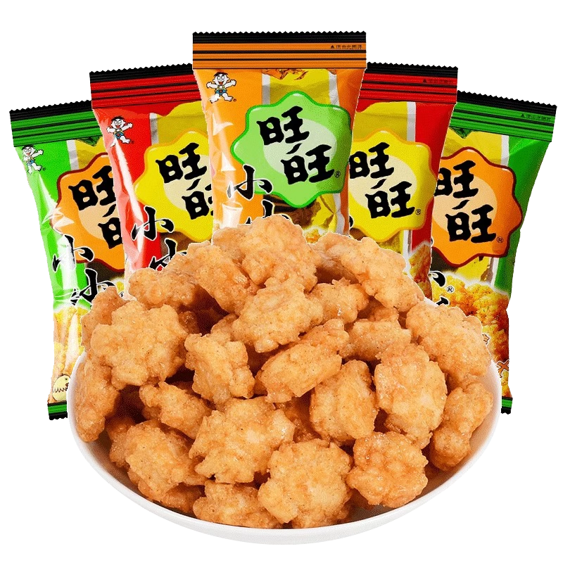 旺旺小小酥18g*20包网红爆款休闲食品鸡米花膨化儿童零食怀旧小吃