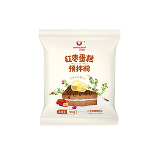 新博明红枣蛋糕预拌粉200g家用烘焙低筋面粉电饭锅煲自制早餐蛋糕